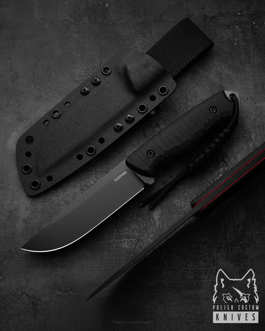 NÓŻ SURVIVALOWY RATEL II 37 SLEIPNER G10 BLACK TD KNIVES