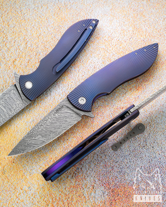 NÓŻ SKŁADANY FOLDER STING 87 DAMASTEEL HERMAN