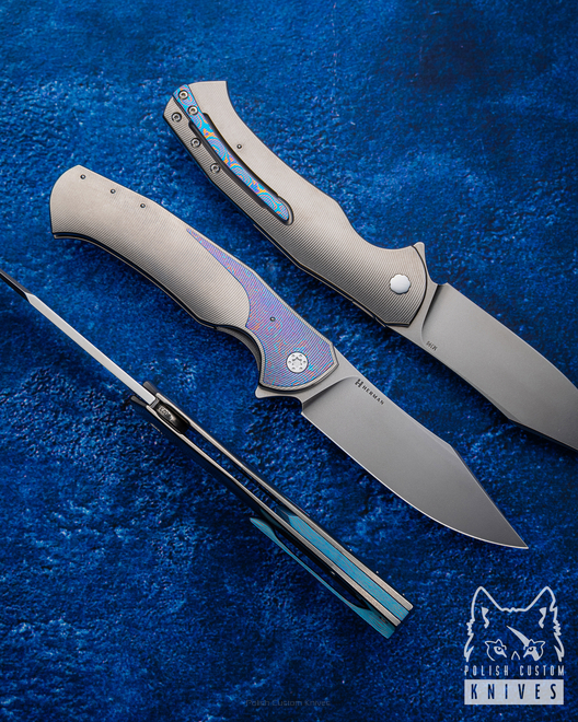 NÓŻ SKŁADANY FOLDER MANTIS 237 LEWORĘCZNY M390 HERMAN KNIVES