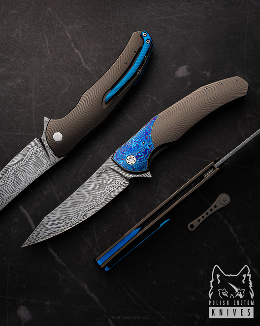 NÓŻ SKŁADANY FOLDER ISHTAR 139 DAMASTEEL HERMAN