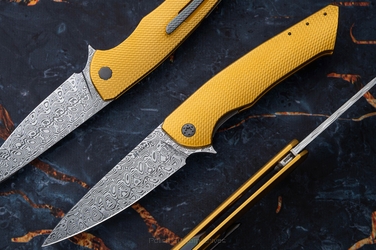 NÓŻ SKŁADANY FOLDER SLIM #0508 DAMASTEEL HALF DRESS OERLIKON HERMAN KNIVES