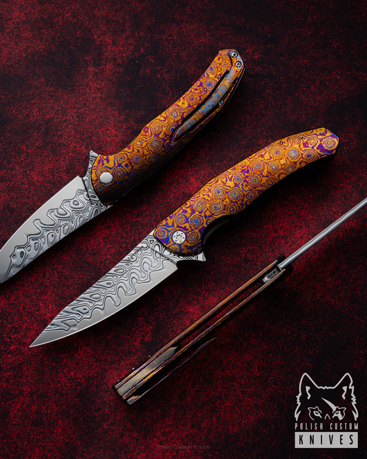 NÓŻ SKŁADANY FOLDER ISHTAR 596 TIMASCUS DAMACORE FULL DRESS HERMAN KNIVES