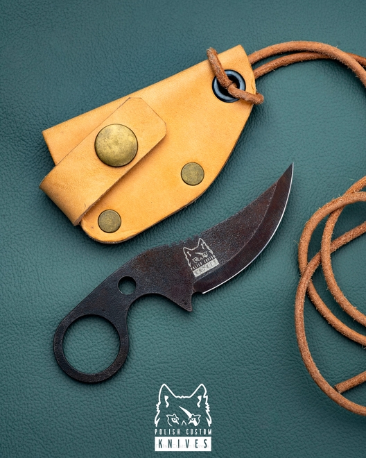 NÓŻ NECK, EDC SUŁTAN OXYDA K110  POCHWA SKÓRZANA NATURAL PRUCIAK