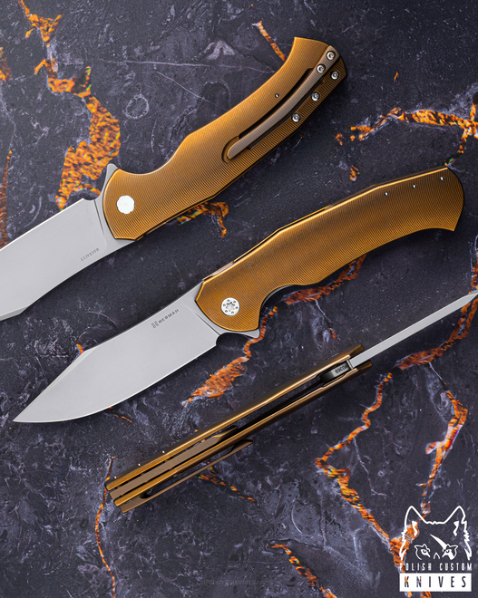 NÓŻ SKŁADANY FOLDER MANTIS #0369 MAGNACUT HERMAN KNIVES