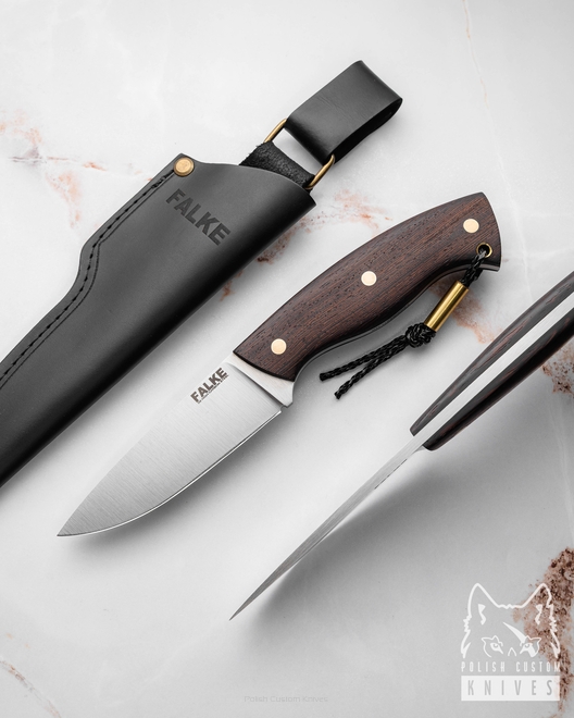 NÓŻ MYŚLIWSKI HUNTER STANDARD HS 236 K110 WENGE AFRYKAŃSKIE FALKE KNIVES