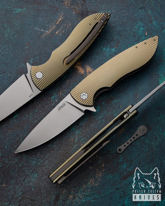 NÓŻ SKŁADANY FOLDER STING 348 M398 HERMAN KNIVES