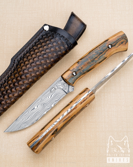NÓŻ MYŚLIWSKI CLASSIC HUNTER 1 MAMMOTH DAMASTEEL