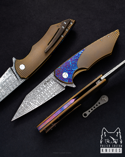 NÓŻ SKŁADANY FOLDER VESPERTILIO 36 DAMASTEEL HERMAN