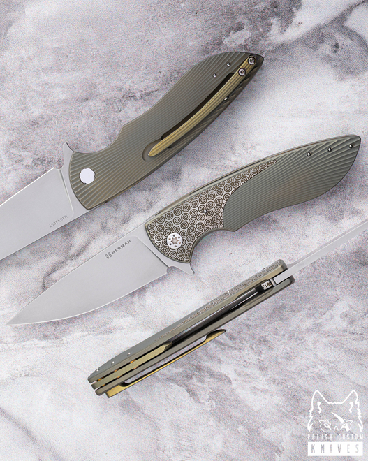 NÓŻ SKŁADANY FOLDER STING #0810 MAGNACUT HERMAN KNIVES
