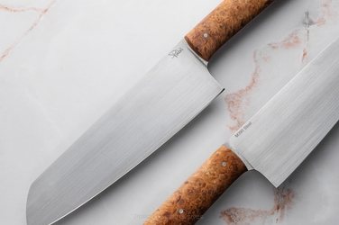 NÓŻ KUCHENNY SANTOKU 180 24 M390 PABIŚ KNIVES