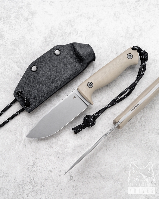 NÓŻ NECK EDC MINI ODC M390 G10 DESERT TAN AK