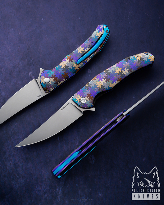 NÓŻ SKŁADANY FOLDER ISHTAR 605 M398 HERMAN KNIVES