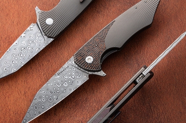 NÓŻ SKŁADANY FOLDER VESPERTILIO #0207 DAMASTEEL HALF DRESS HERMAN KNIVES