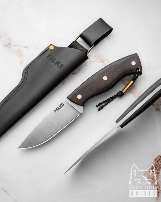 NÓŻ MYŚLIWSKI HUNTER STANDARD HS 244 K110 WENGE AFRYKAŃSKIE FALKE KNIVES