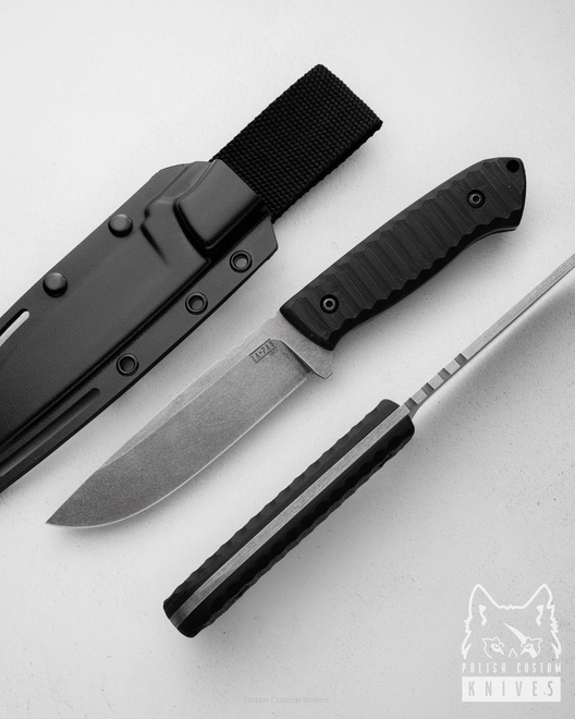NÓŻ SURVIVALOWY BUSHCRAFTOWY ULTRA OUTDOOR 9 NMV G10 STONEWASH ZAPAS KNIVES