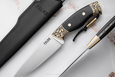 NÓŻ MYŚLIWSKI HUNTER LONG HL 004 D2 G10 FALKE KNIVES