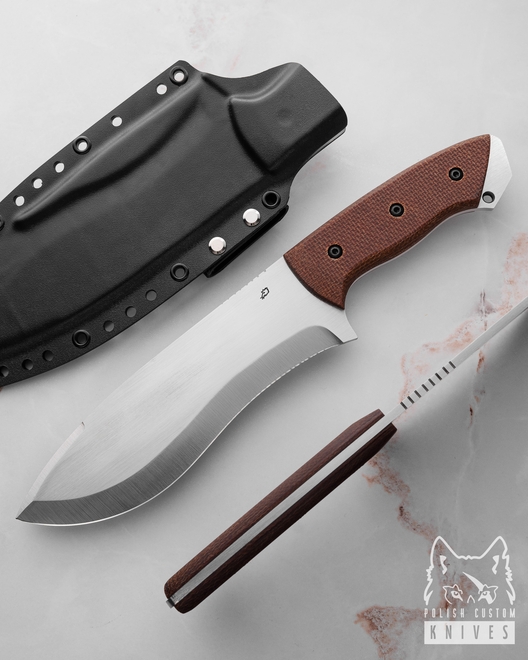 DUŻY NÓŻ SURVIVALOWY TAKTYCZNY TUBARAO 1 MICARTA O2 RATO KNIVES