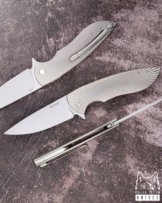 NÓŻ SKŁADANY FOLDER BIG STING #0053 M398 HERMAN KNIVES