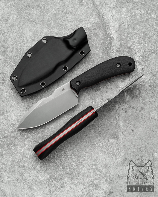 NÓŻ EDC, SURVIVALOWY CWANIAK 105 ELMAX WŁÓKNO WĘGLOWE AK