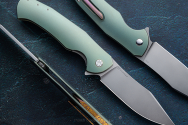 NÓŻ SKŁADANY FOLDER MANTIS 258 LEWORĘCZNY M390 HERMAN KNIVES