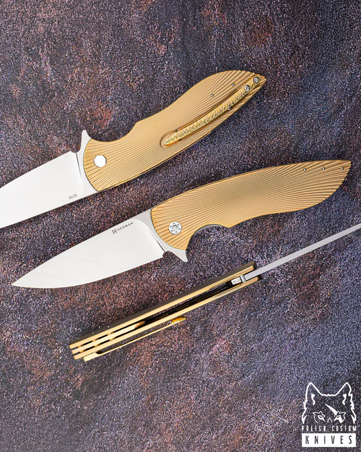 NÓŻ SKŁADANY FOLDER BIG STING #0019 M398 HERMAN KNIVES