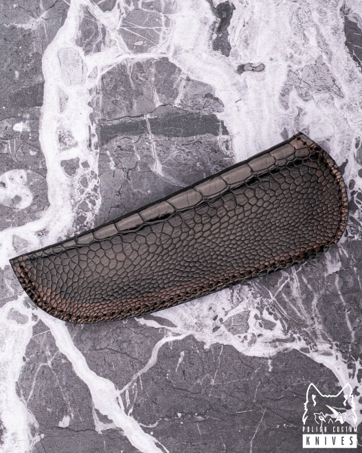 EKSKLUZYWNY SKÓRZANY POKROWIEC DO NOŻA SKŁADANEGO HERMAN KNIVES 43 MICHO