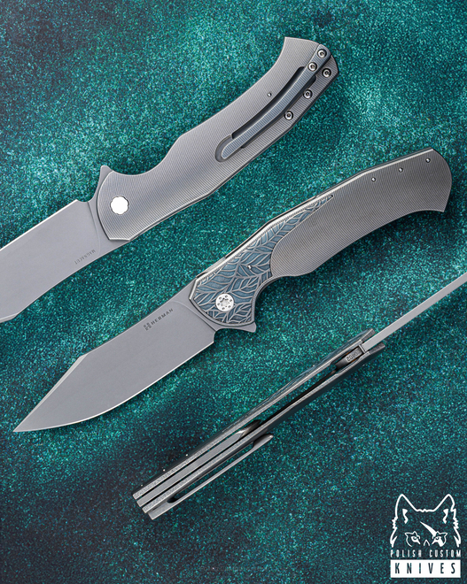 NÓŻ SKŁADANY FOLDER MANTIS #0402 MAGNACUT HERMAN KNIVES