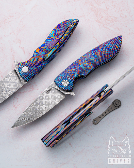 NÓŻ SKŁADANY FOLDER MICRO STING 1 TIMASCUS BALBACH HERMAN