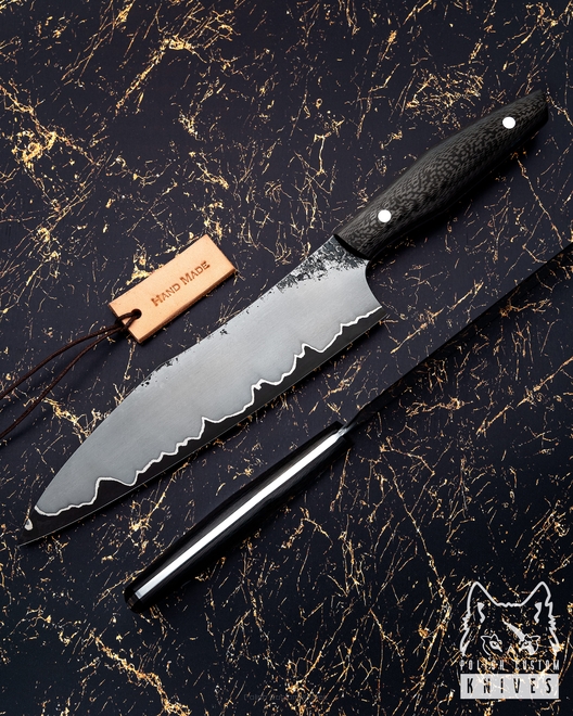 NÓŻ KUCHENNY TACTICAL SAMURAI 1 AOGAMI BLUE 2