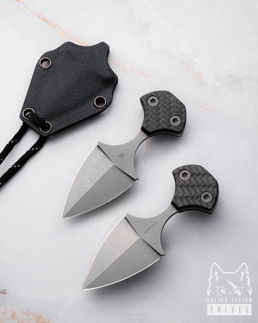 NÓŻ TAKTYCZNY EDC MINI PUSH 1 ELMAX WŁÓKNO WĘGLOWE AK KNIVES