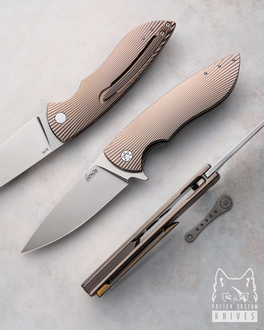 NÓŻ SKŁADANY FOLDER STING 345 M398 HERMAN KNIVES