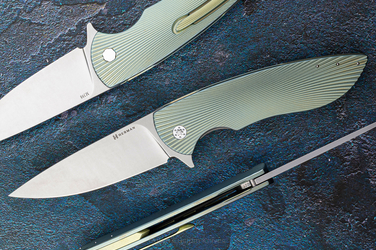 NÓŻ SKŁADANY FOLDER BIG STING #0027 M398 HERMAN KNIVES