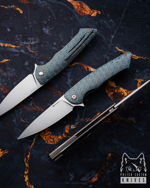 NÓŻ SKŁADANY FOLDER SLIM #0596 MAGNACUT TESSERACT HERMAN KNIVES