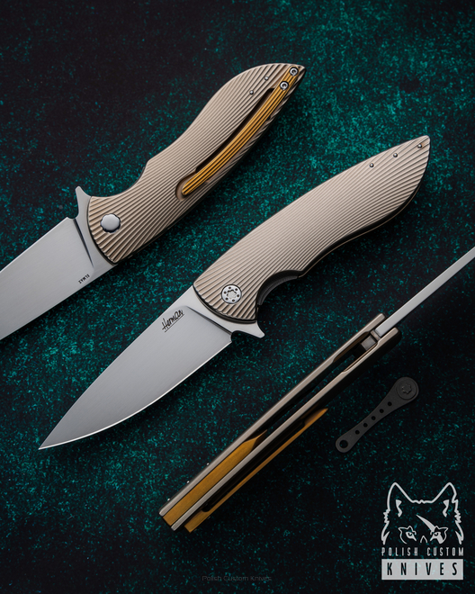 NÓŻ SKŁADANY FOLDER STING 393 ELMAX PVD HERMAN KNIVES