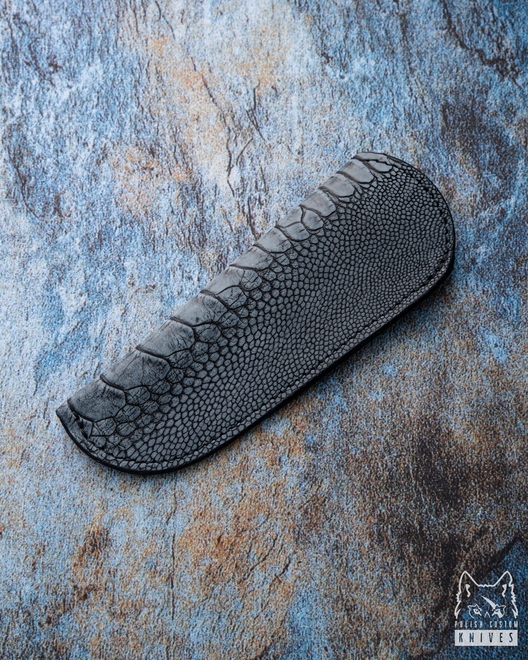 EKSKLUZYWNY SKÓRZANY POKROWIEC DO NOŻA SKŁADANEGO HERMAN KNIVES 1 MICHO