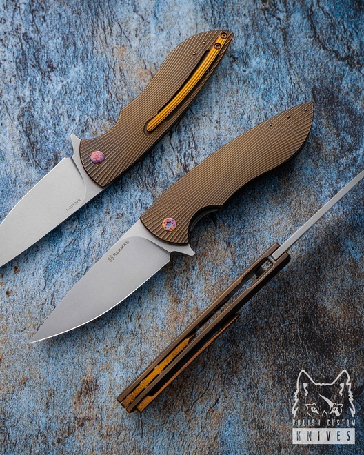 NÓŻ SKŁADANY FOLDER STING #0800 MAGNACUT HERMAN KNIVES