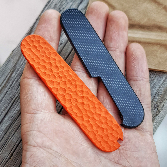 Okładziny do scyzoryka Victorinox 91mm Black-Orange Combo G10 293