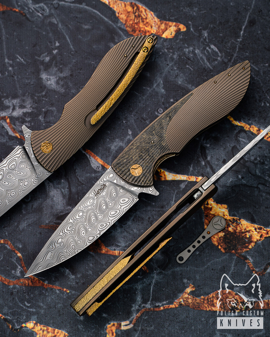 NÓŻ SKŁADANY FOLDER STING 173 DAMASTEEL HERMAN