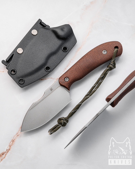 NÓŻ MYŚLIWSKI EDC CWANIAK 15 K720 MICARTA AK