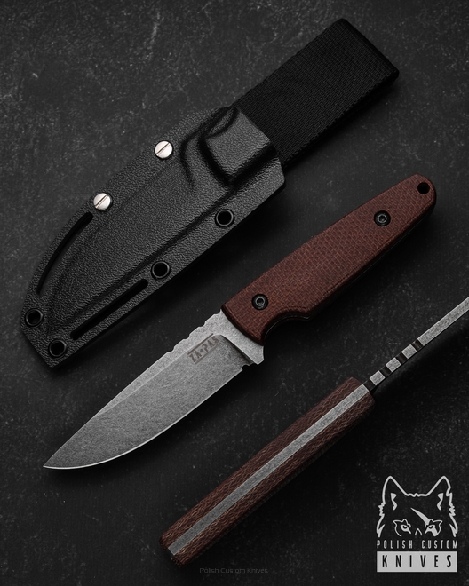 NÓŻ BUSHCRAFTOWY SURVIVALOWY HANDIE 2 NMV O2 JUTA ACID STONEWASH ZA-PAS