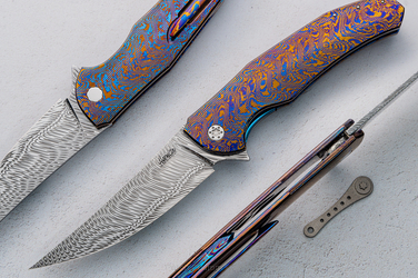 NÓŻ SKŁADANY FOLDER ISHTAR 7 TIMASCUS DAMASTEEL HERMAN