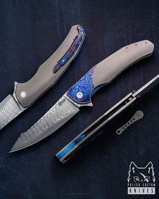 NÓŻ SKŁADANY FOLDER ISHTAR 45 DAMASTEEL HERMAN