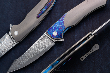 NÓŻ SKŁADANY FOLDER ISHTAR 45 DAMASTEEL HERMAN