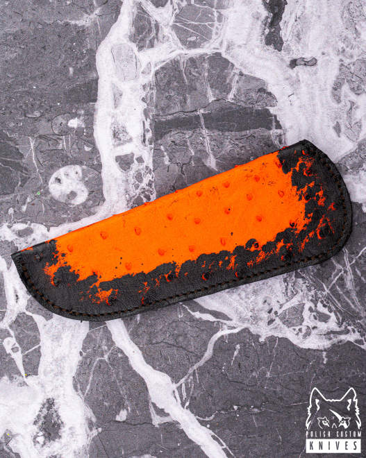 EKSKLUZYWNY SKÓRZANY POKROWIEC DO NOŻA SKŁADANEGO HERMAN KNIVES 35 MICHO