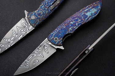 NÓŻ SKŁADANY FOLDER STING #0923 DAMACORE TIMASCUS FULL DRESS ( C0048 ) HERMAN KNIVES