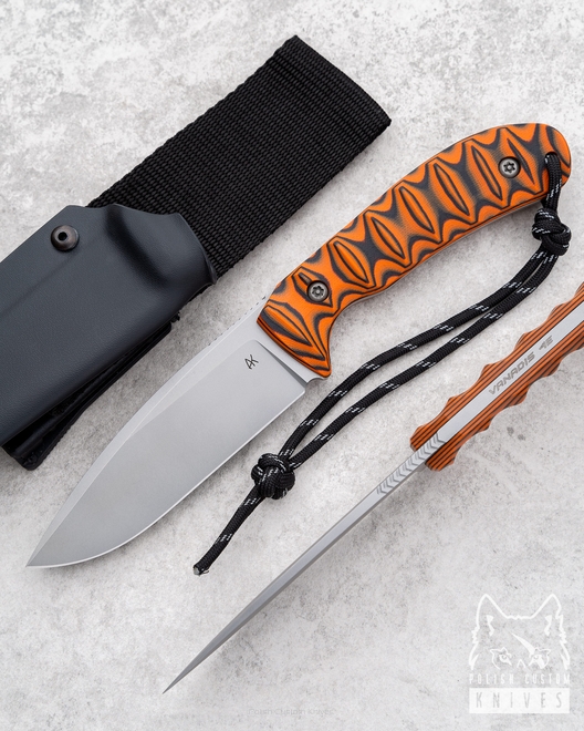 NÓŻ SURVIVALOWY FLINT 2 VANADIS 4 EXTRA TOXIC ORANGE AK