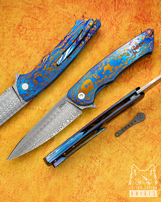 NÓŻ SKŁADANY FOLDER SLIM 6 TIMASCUS HERMAN 