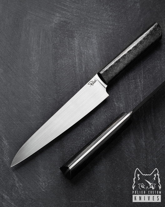 NÓŻ KUCHENNY POMOCNIK 160 5 M390 CARBON FIBRE PABIŚ