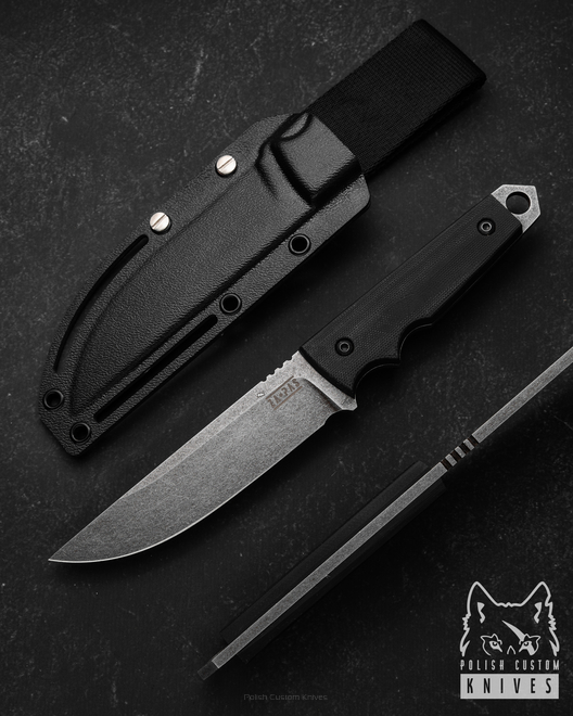 NÓŻ TAKTYCZNY BUSHCRAFTOWY SURVIVALOWY URBAN TACTIC 4 NMV G10 CZARNY ACID STONEWASH ZA-PAS