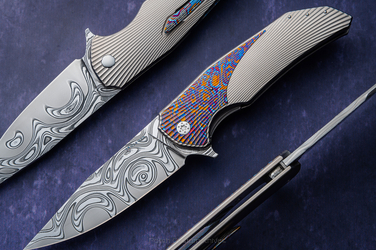 NÓŻ SKŁADANY FOLDER DRAGONFLY 358 DAMACORE HALF DRESS HERMAN KNIVES